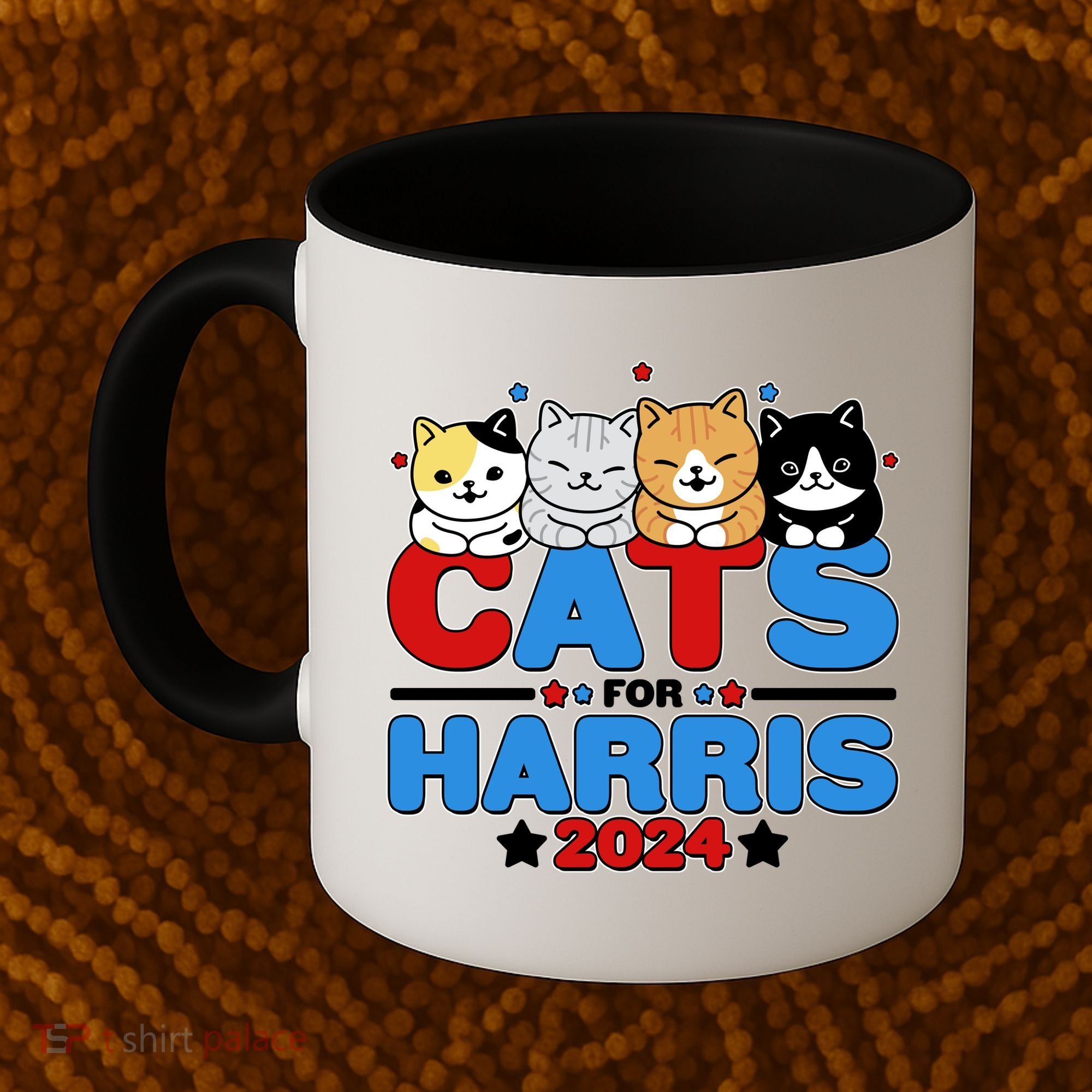 Cats For Harris Vote Kamala Harris 2024 Election Coffee Mug