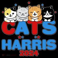 Cats For Harris Vote Kamala Harris 2024 Election Coffee Mug thumb 5