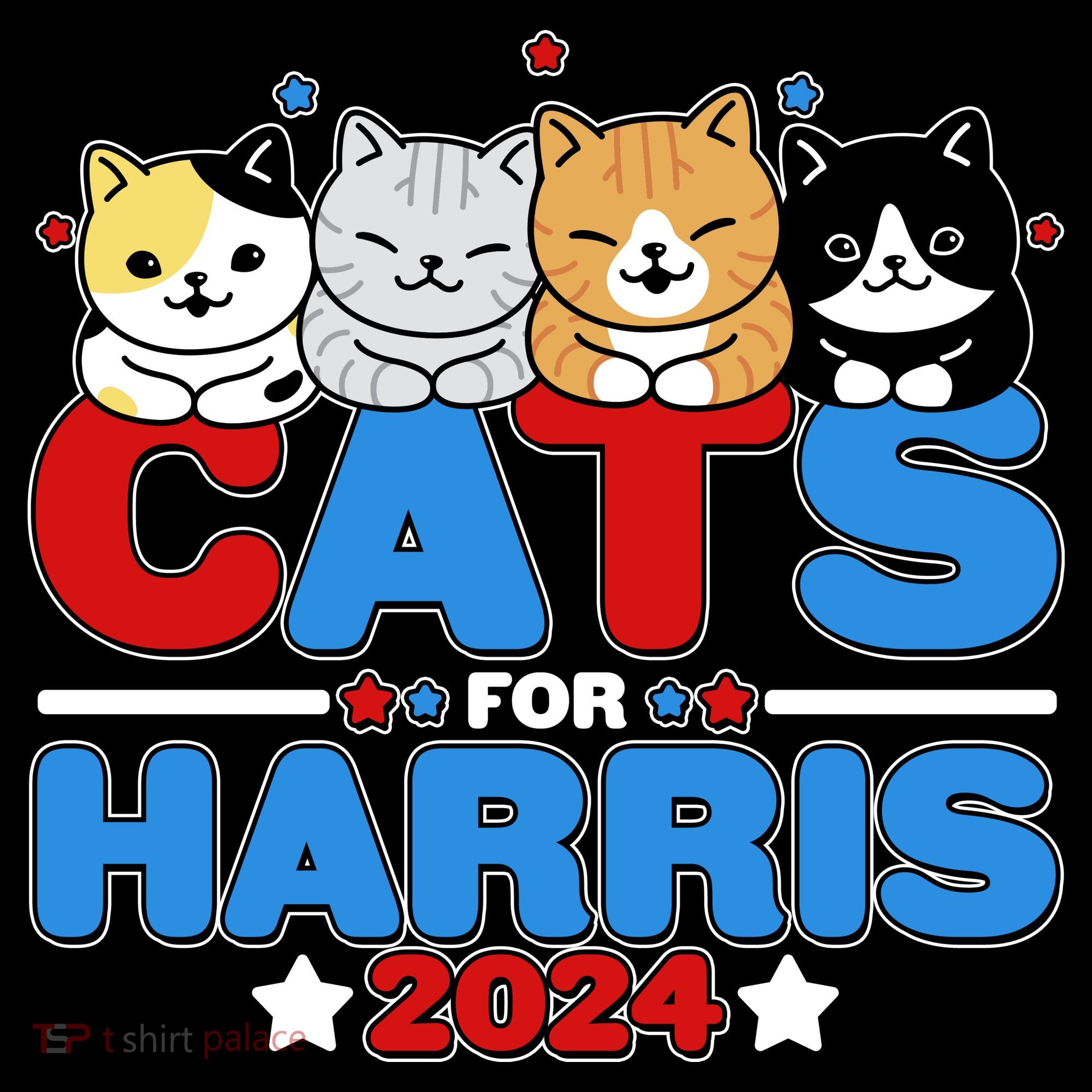 Cats For Harris Vote Kamala Harris 2024 Election Women's Hoodie