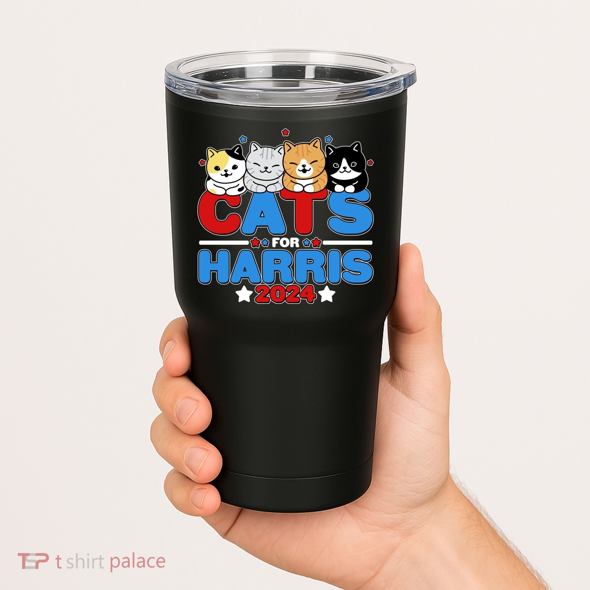 Cats For Harris Vote Kamala Harris 2024 Election Tumbler