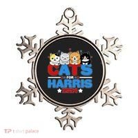 Cats For Harris Vote Kamala Harris 2024 Election Ornament thumb 0