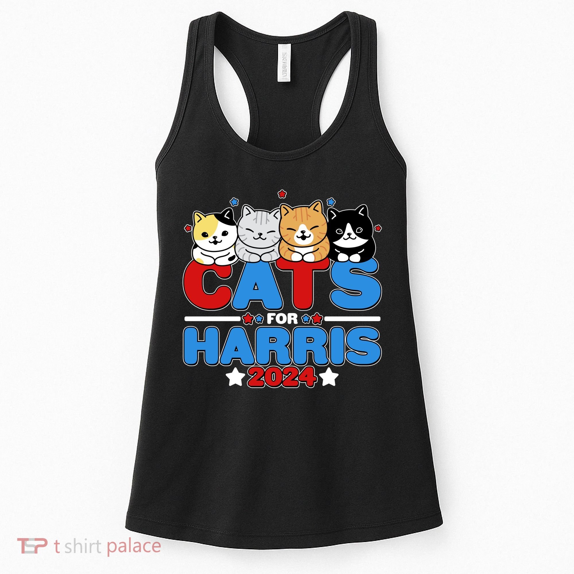Cats For Harris Vote Kamala Harris 2024 Election Women's Tank Top