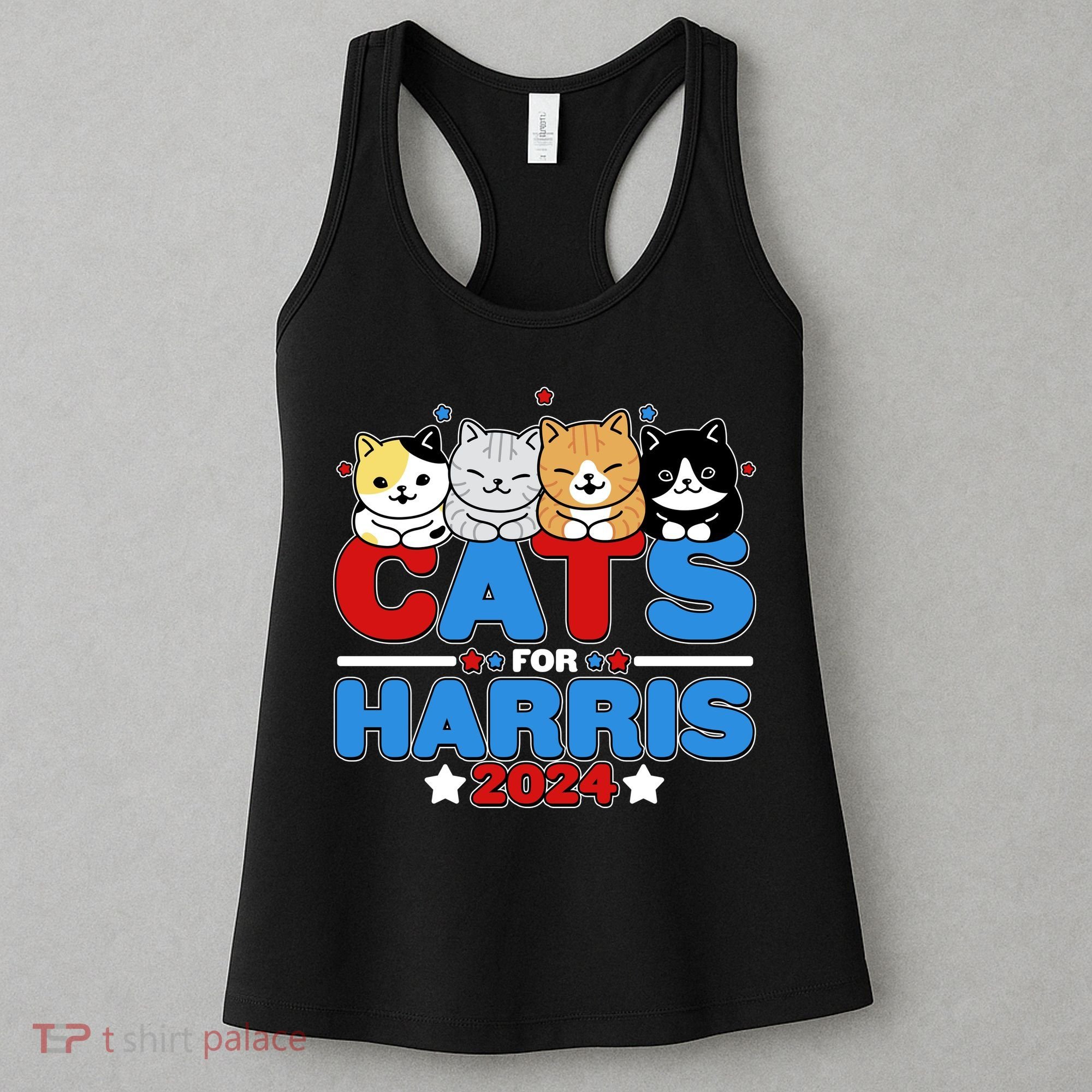 Cats For Harris Vote Kamala Harris 2024 Election Women's Tank Top