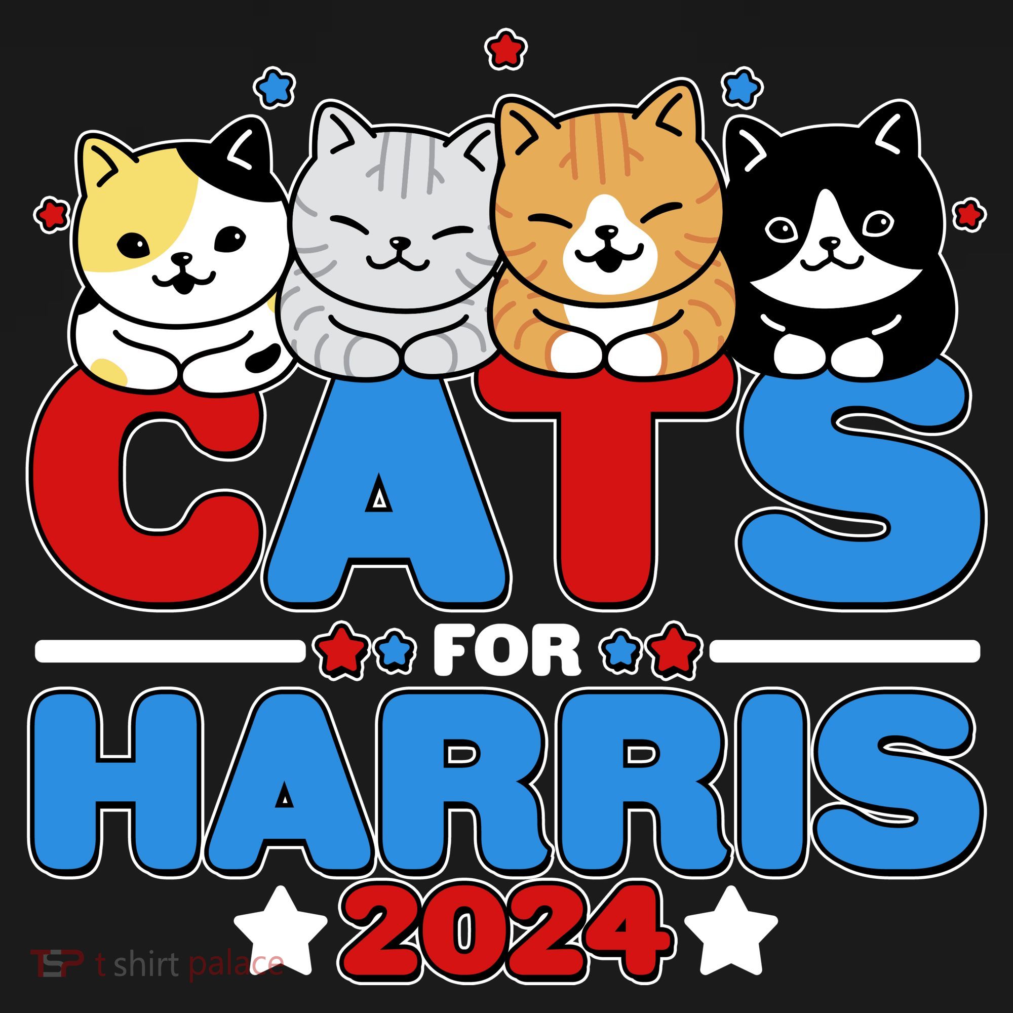 Cats For Harris Vote Kamala Harris 2024 Election Women's Tank Top