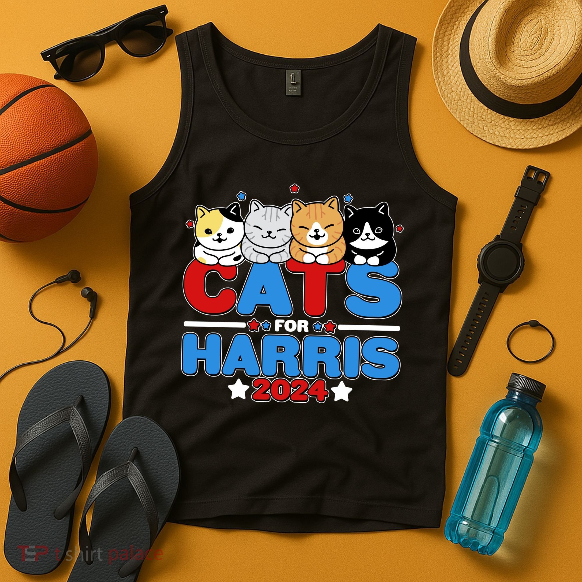 Cats For Harris Vote Kamala Harris 2024 Election Tank Top