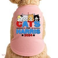 Cats For Harris Vote Kamala Harris 2024 Election Doggie Tank thumb 0