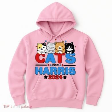 Cats For Harris Vote Kamala Harris 2024 Election Hoodie