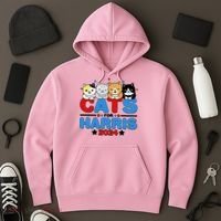 Cats For Harris Vote Kamala Harris 2024 Election Hoodie thumb 3