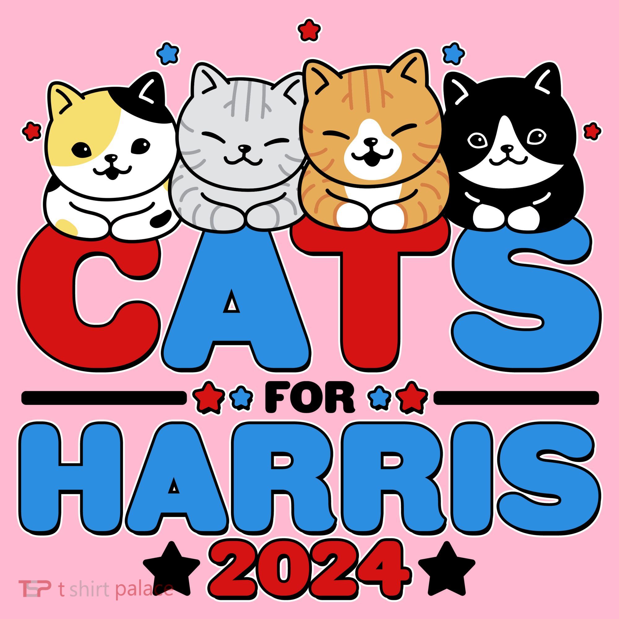 Cats For Harris Vote Kamala Harris 2024 Election Mousepad