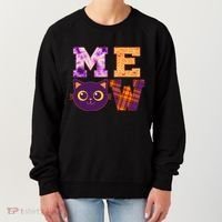 Cute Fall Halloween Cat MEOW Women's Sweatshirt thumb 0