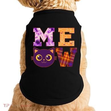Cute Fall Halloween Cat MEOW Doggie Tank