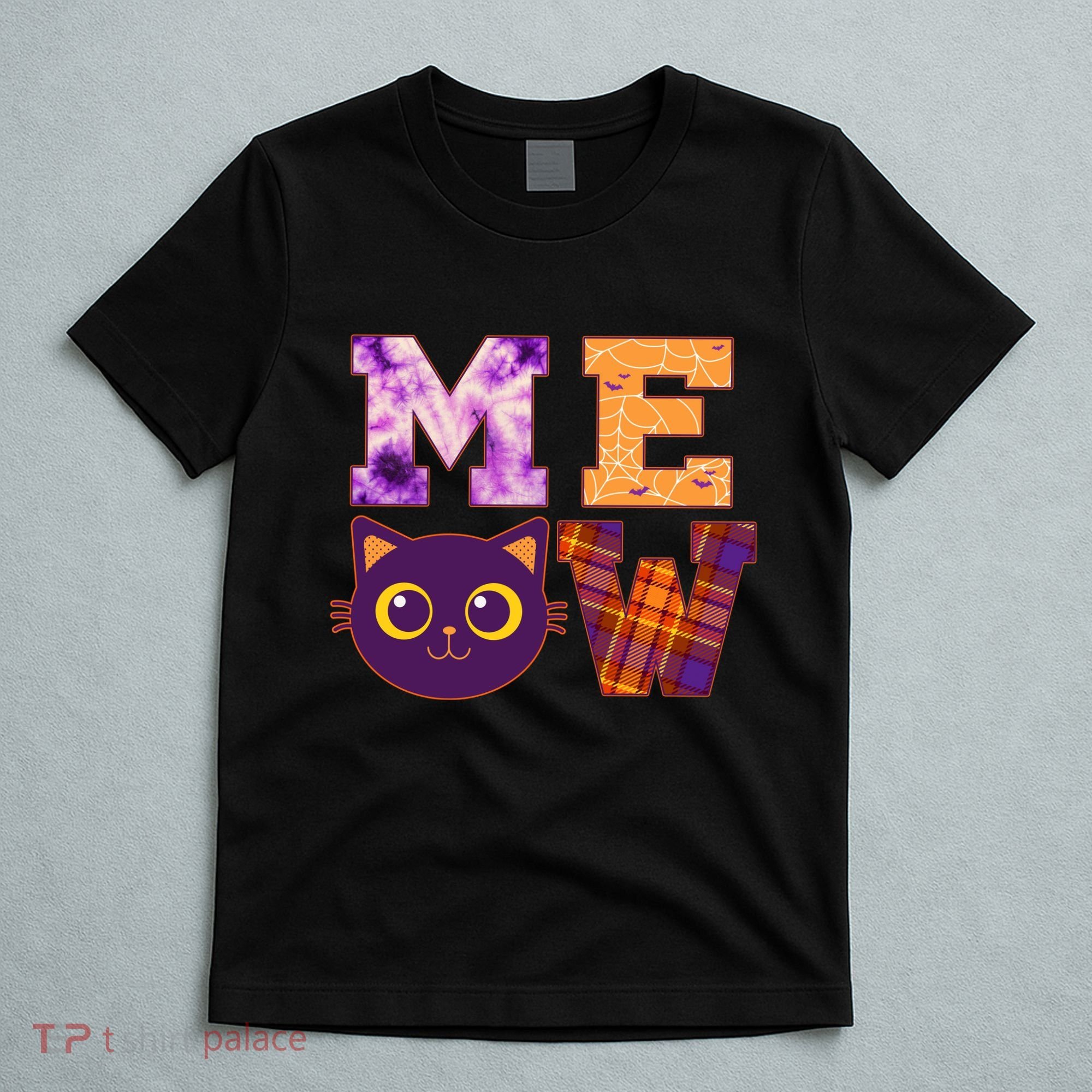 Cute Fall Halloween Cat MEOW T-Shirt