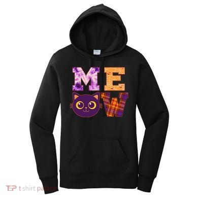 Cute Fall Halloween Cat MEOW Women's Hoodie