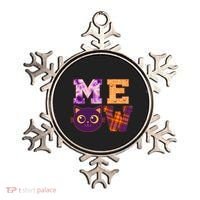 Cute Fall Halloween Cat MEOW Ornament thumb 0