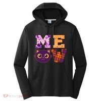 Cute Fall Halloween Cat MEOW Performance Fleece Hoodie thumb 0