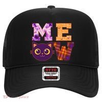 Cute Fall Halloween Cat MEOW Hat thumb 0