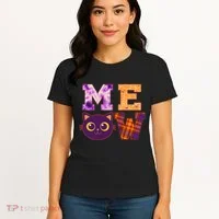 Cute Fall Halloween Cat MEOW Women's T-Shirt thumb 4