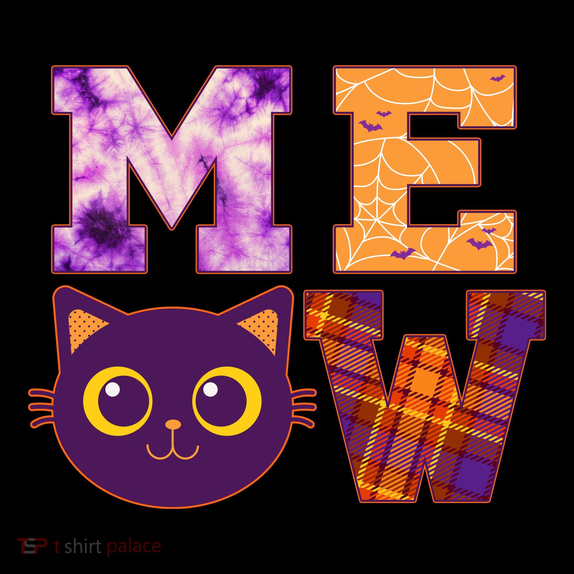 Cute Fall Halloween Cat MEOW Women's T-Shirt