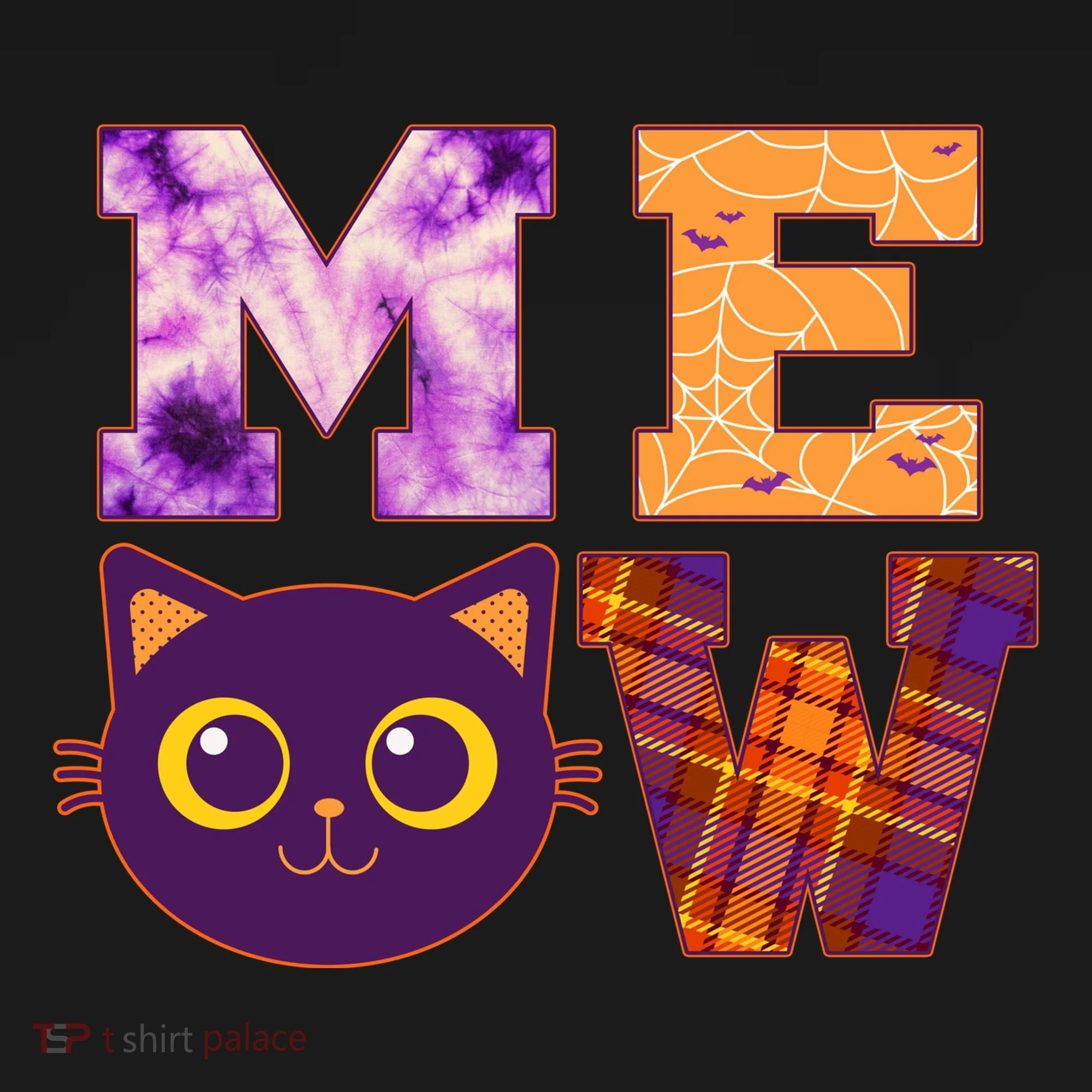 Cute Fall Halloween Cat MEOW Women's T-Shirt