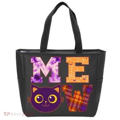 Cute Fall Halloween Cat MEOW Tote Bag