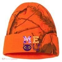 Cute Fall Halloween Cat MEOW Kati Licensed 12" Camo Cuffed Beanie thumb 0
