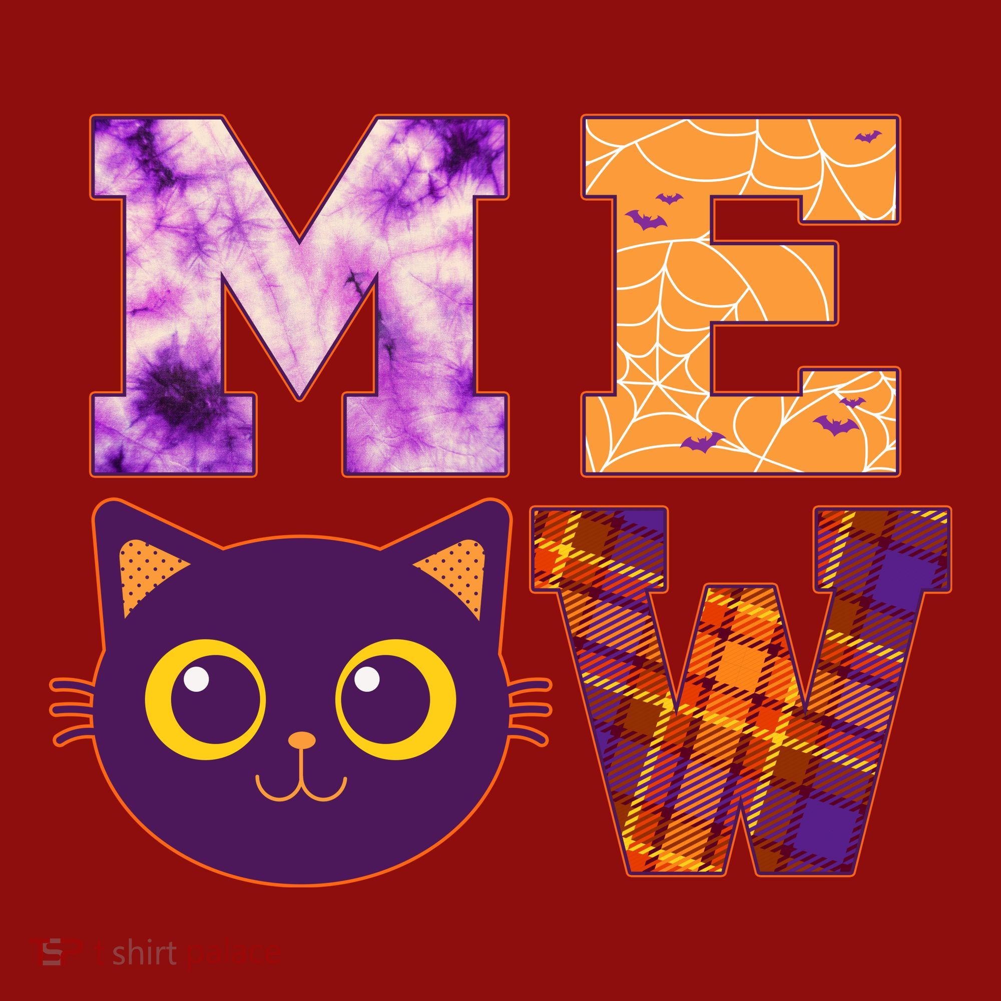 Cute Fall Halloween Cat MEOW Long Sleeve Shirt