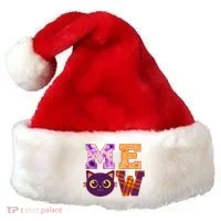Cute Fall Halloween Cat MEOW Santa Hat thumb 0