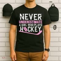 Colorful Field Hockey Love Field Hockey Player Hockey Fan T-Shirt thumb 6
