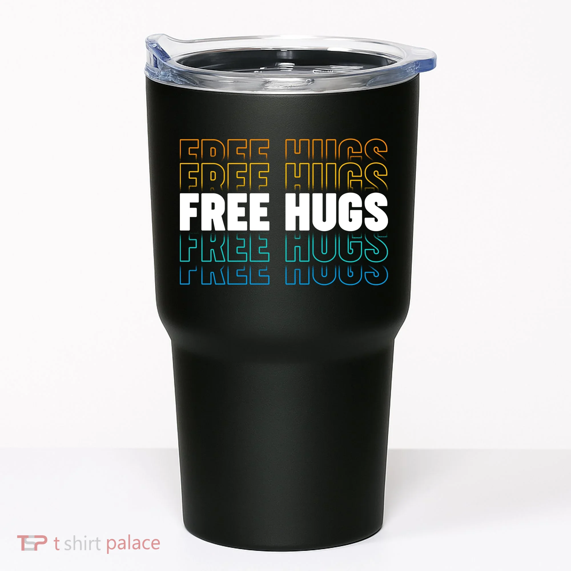 Colorful Free Hugs Pattern Tumbler
