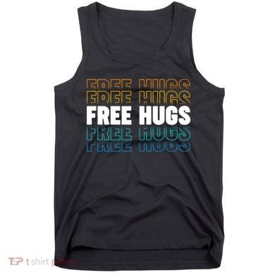Colorful Free Hugs Pattern Tank Top