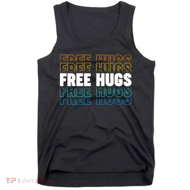 Colorful Free Hugs Pattern Tank Top