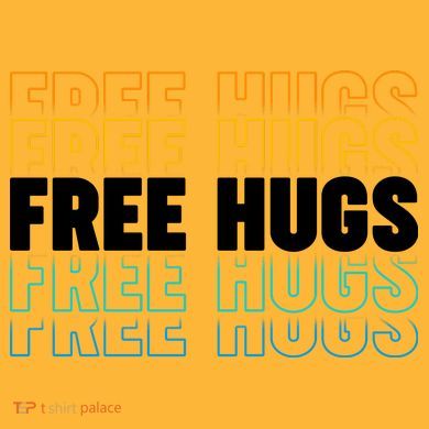 Colorful Free Hugs Pattern Hoodie