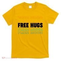 Colorful Free Hugs Pattern T-Shirt thumb 0