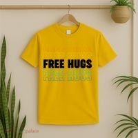 Colorful Free Hugs Pattern T-Shirt thumb 2