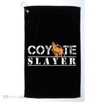 Coyote Funny Hunting Gift For Coyote Hunters Golf Towel thumb 0
