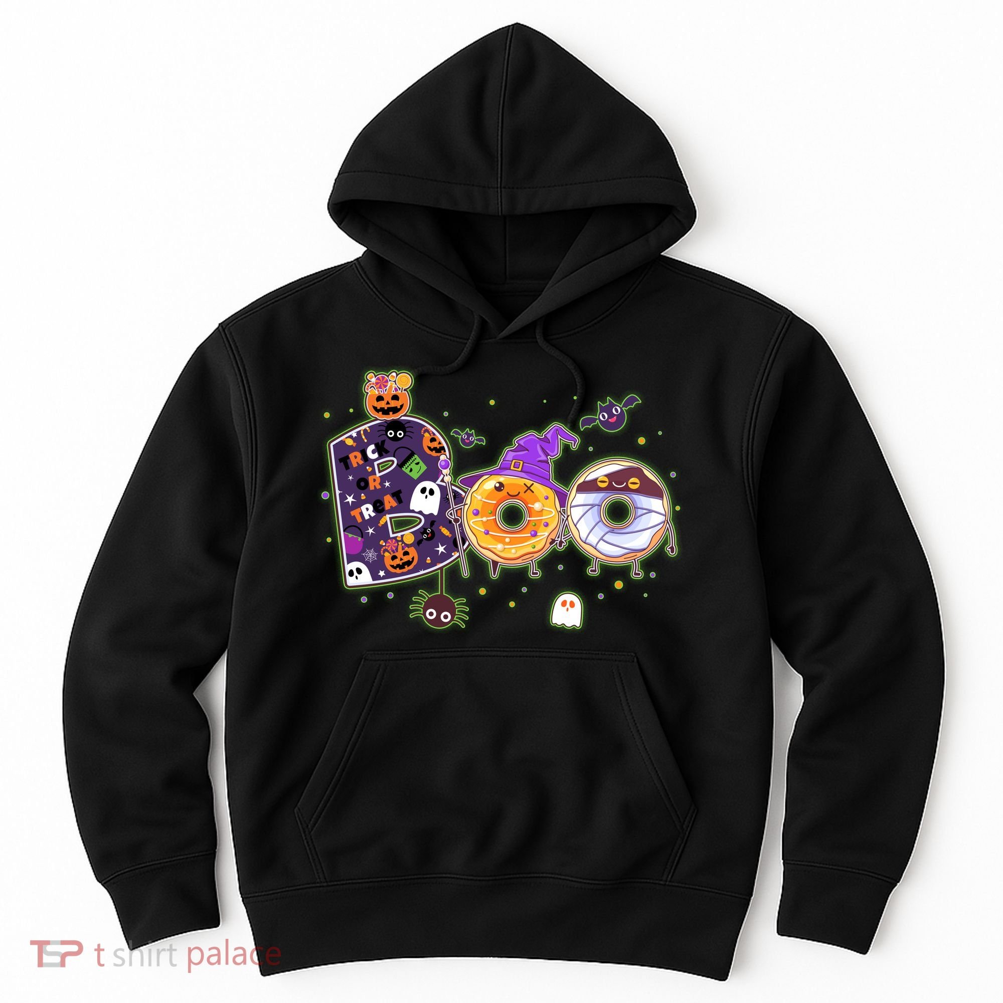 Cute Funny Halloween Boo Donuts Hoodie