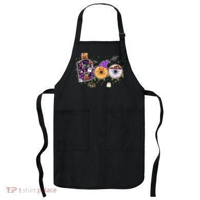 Cute Funny Halloween Boo Donuts Apron
