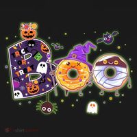 Cute Funny Halloween Boo Donuts Sweatshirt thumb 3