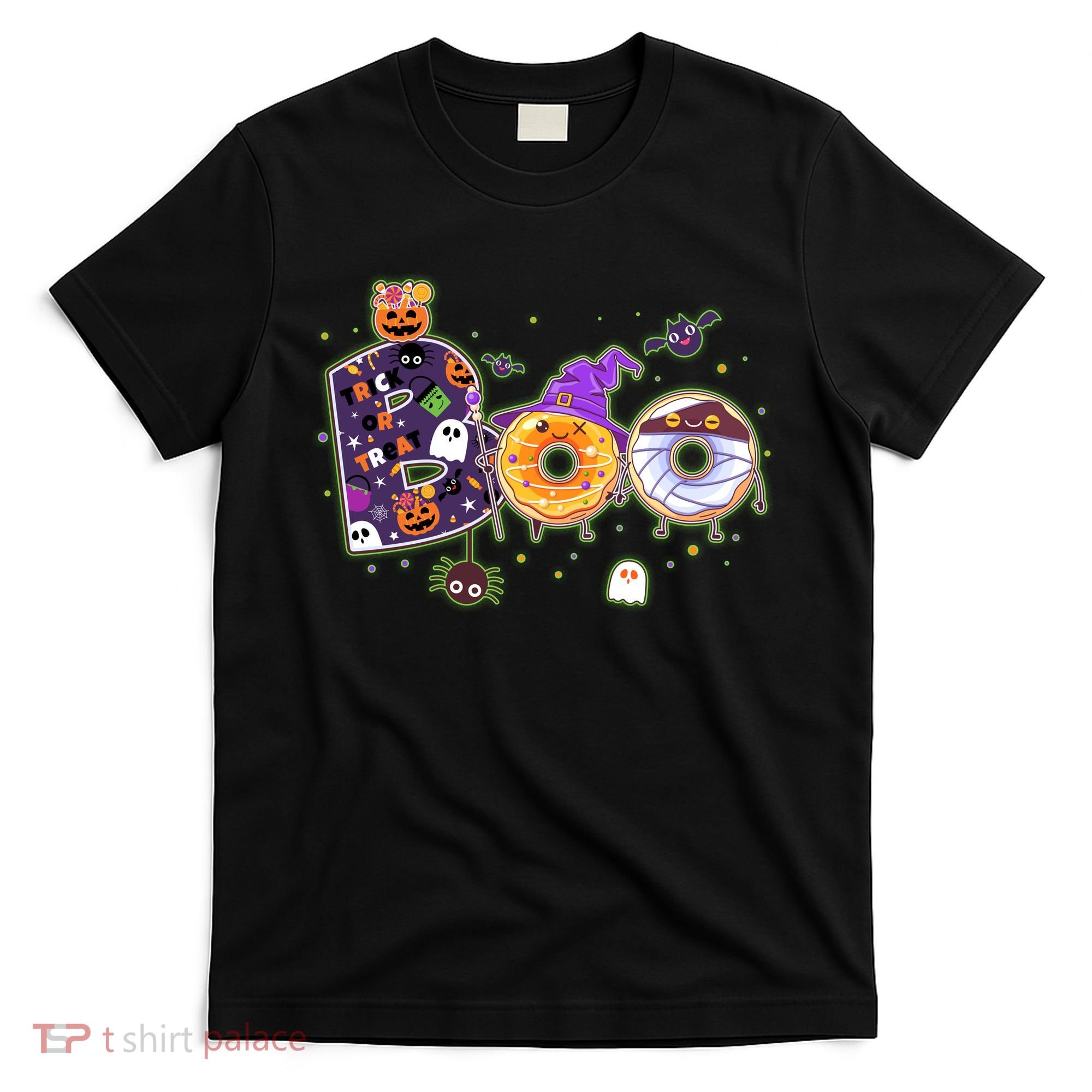 Cute Funny Halloween Boo Donuts T-Shirt