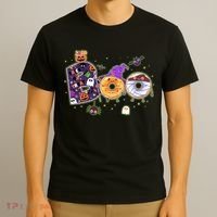 Cute Funny Halloween Boo Donuts T-Shirt thumb 3