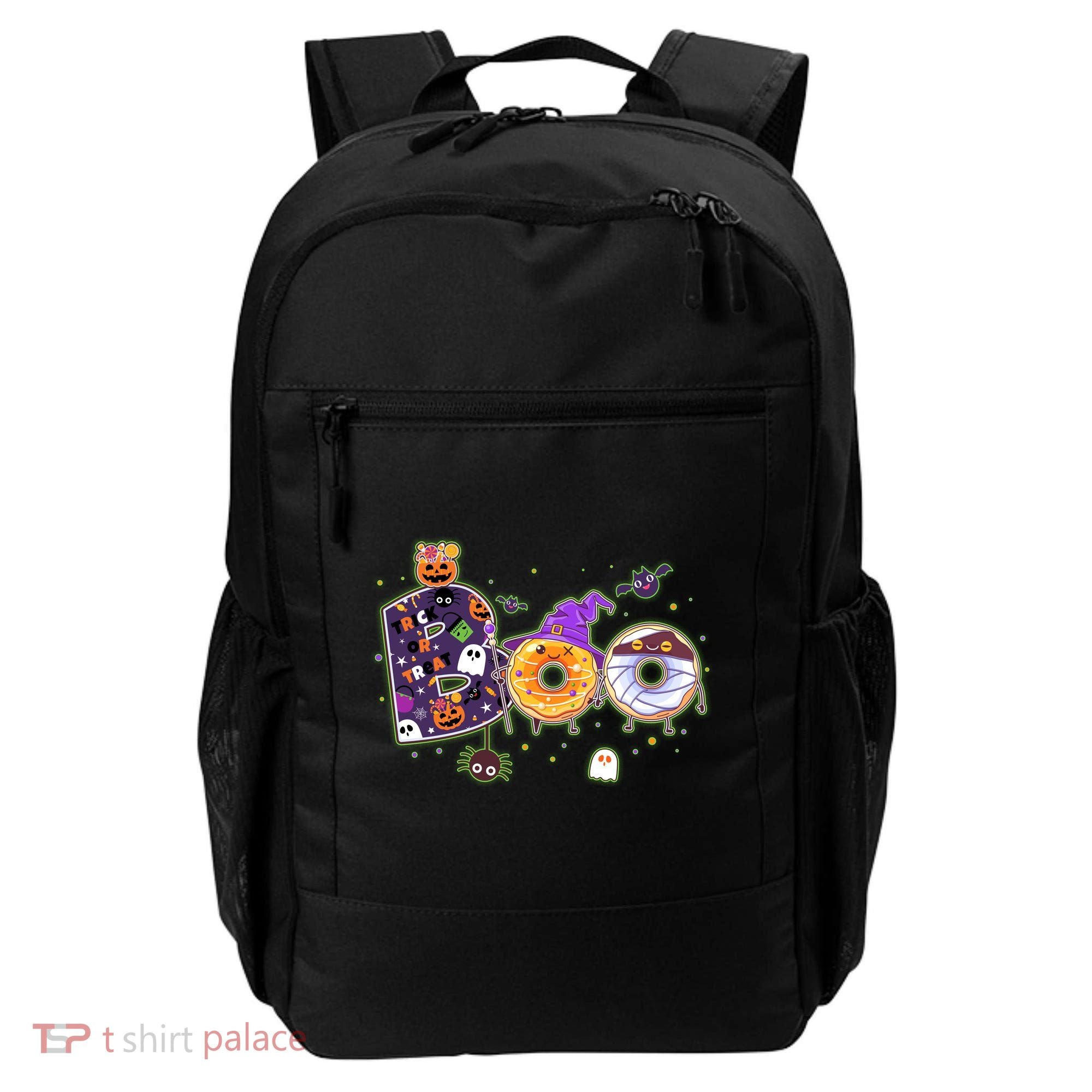 Cute Funny Halloween Boo Donuts Backpack