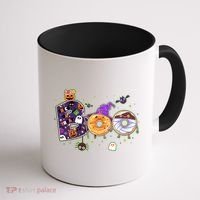 Cute Funny Halloween Boo Donuts Coffee Mug thumb 1