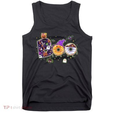 Cute Funny Halloween Boo Donuts Tank Top