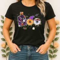 Cute Funny Halloween Boo Donuts Women's T-Shirt thumb 2