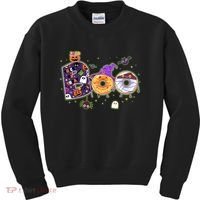 Cute Funny Halloween Boo Donuts Kids Sweatshirt thumb 0
