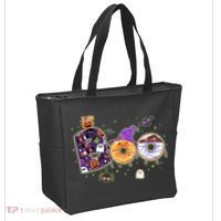 Cute Funny Halloween Boo Donuts Tote Bag thumb 2