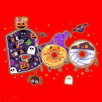 Cute Funny Halloween Boo Donuts Santa Hat thumb 1