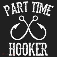 Classic Fishing Hooks Part Time Hooker Women's Sweatshirt thumb 2