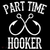 Classic Fishing Hooks Part Time Hooker Hoodie thumb 7