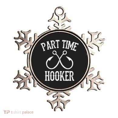 Classic Fishing Hooks Part Time Hooker Ornament